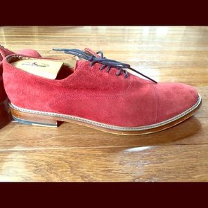 Aldo red suede shoes